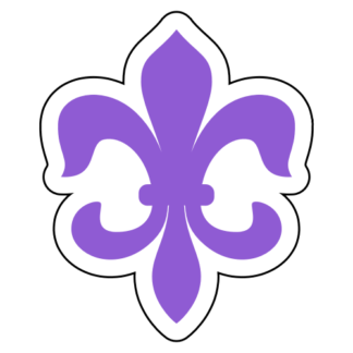 Fleur-de-lis Sticker (Lavender)